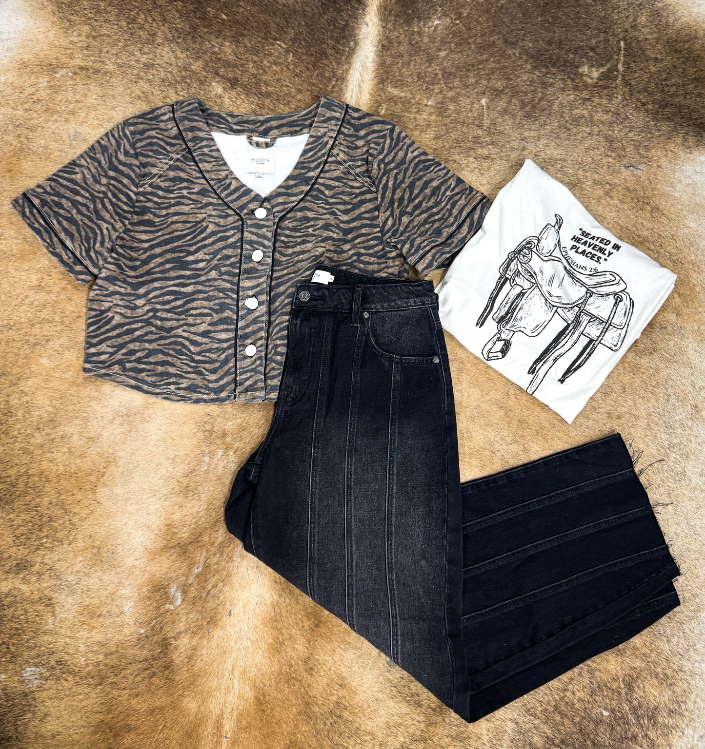 Brit Tiger Stripe Top