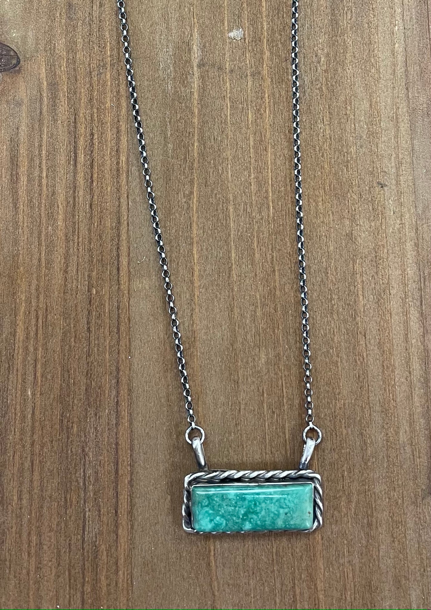 Turquoise Bar Necklace Draw