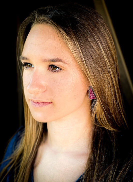 Triangle spiny earrings