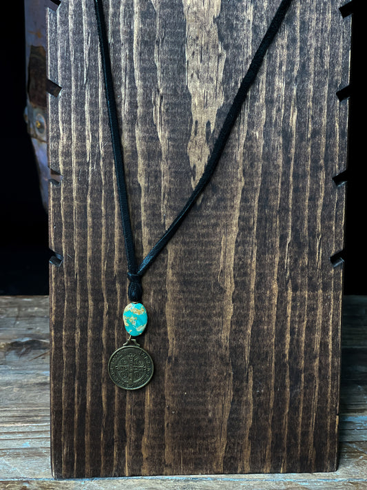 Turquoise Token Necklace
