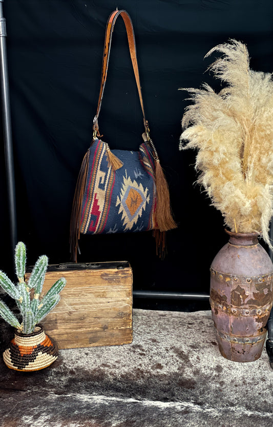 Blue Espuela Purse
