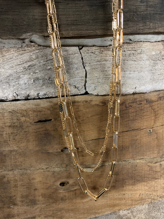 2015 multi chain link necklace