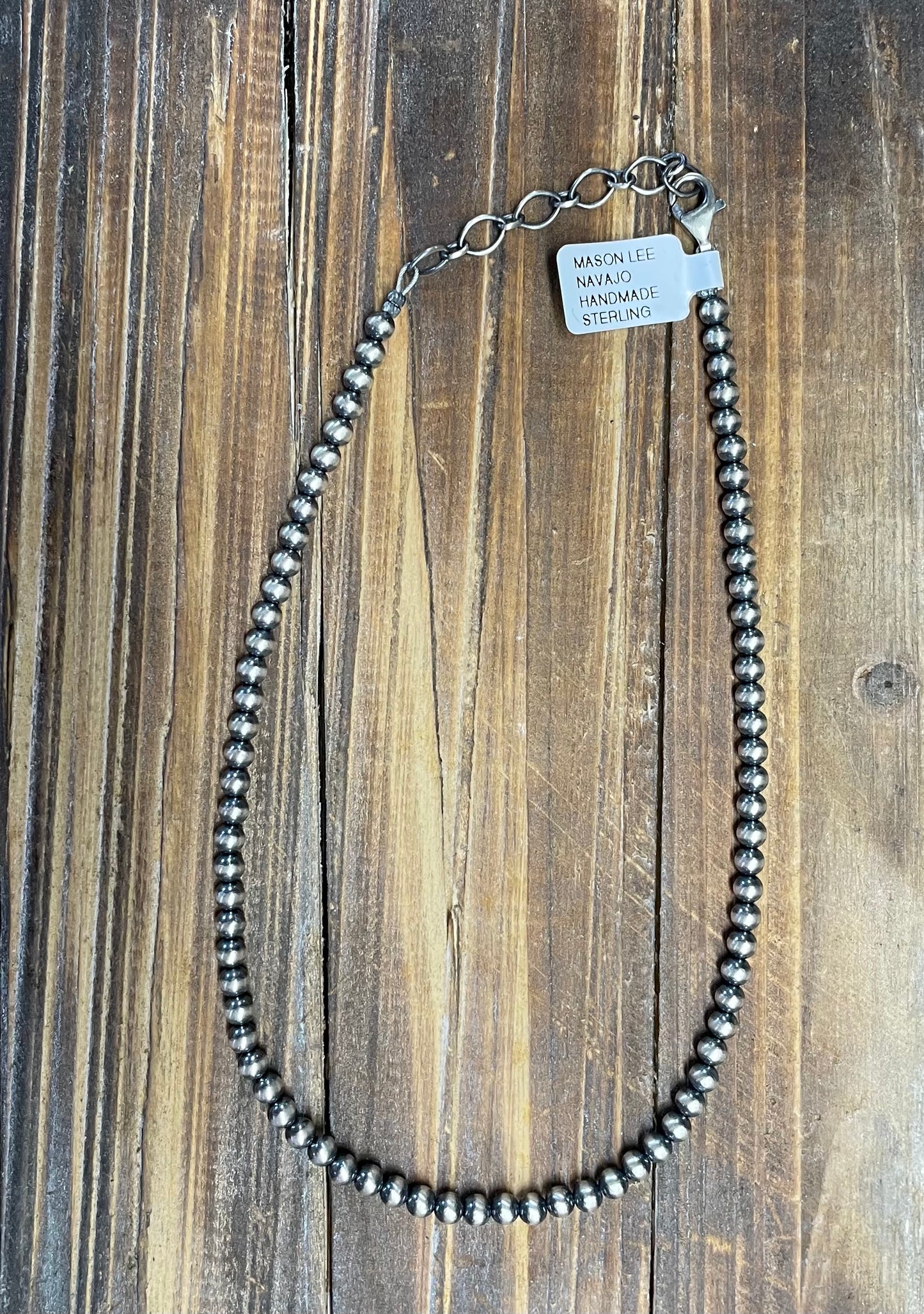 12” 4MM Navajo Pearl Necklace
