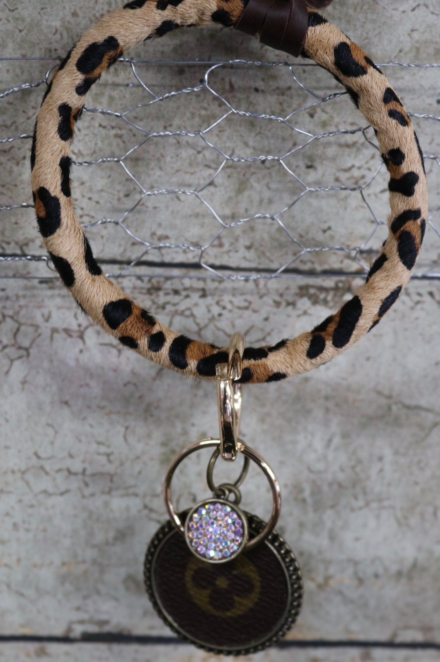 Leopard key ring